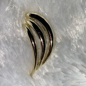 Piscitelli Gold Tone Brooch